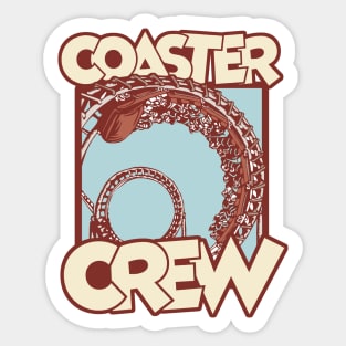 RollerCoaster Crew - Theme Park Fan Sticker